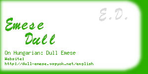 emese dull business card